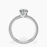 Platinum Claire Full Eternity Lab Diamond Ring side right image one