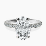 Platinum Claire Full Eternity Lab Diamond Ring front image