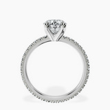 Platinum Claire Full Eternity Lab Diamond Ring side right image one