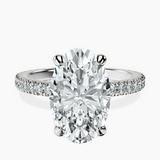 Platinum Claire Full Eternity Lab Diamond Ring front image