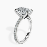 Platinum Claire Full Eternity Lab Diamond Ring standing product image one