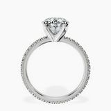 Platinum Claire Full Eternity Lab Diamond Ring side right image one