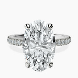Platinum Claire Full Eternity Lab Diamond Ring front image