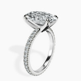 Platinum Claire Full Eternity Lab Diamond Ring standing product image one