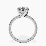 Platinum Claire Full Eternity Lab Diamond Ring side right image one