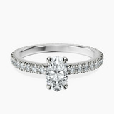 18kt White Gold Claire Full Eternity Lab Diamond Ring front image
