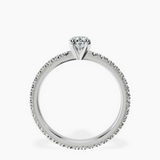 18kt White Gold Claire Full Eternity Lab Diamond Ring side right image one