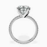 10kt White Gold Claire Full Eternity Lab Diamond Ring side right image one