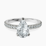 Platinum Claire Full Eternity Lab Diamond Ring front image