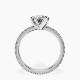 Platinum Claire Full Eternity Lab Diamond Ring side right image one