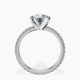 Platinum Claire Full Eternity Lab Diamond Ring side right image one