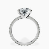 Platinum Claire Full Eternity Lab Diamond Ring side right image one