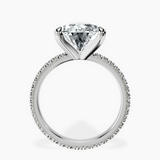 Platinum Claire Full Eternity Lab Diamond Ring side right image one