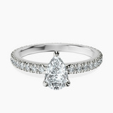 Platinum Claire Full Eternity Lab Diamond Ring front image