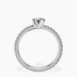 Platinum Claire Full Eternity Lab Diamond Ring side right image one