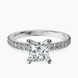 Platinum Claire Full Eternity Lab Diamond Ring front image