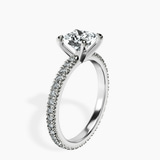 Platinum Claire Full Eternity Lab Diamond Ring standing product image one
