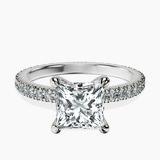 Platinum Claire Full Eternity Lab Diamond Ring front image