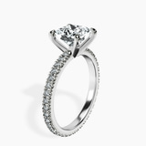 Platinum Claire Full Eternity Lab Diamond Ring standing product image one