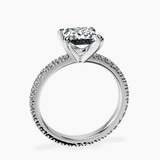 Platinum Claire Full Eternity Lab Diamond Ring side right image one