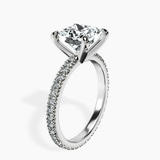 Platinum Claire Full Eternity Lab Diamond Ring standing product image one