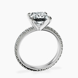 Platinum Claire Full Eternity Lab Diamond Ring side right image one