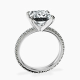 Platinum Claire Full Eternity Lab Diamond Ring side right image one
