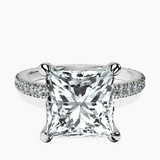 Platinum Claire Full Eternity Lab Diamond Ring front image