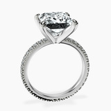 Platinum Claire Full Eternity Lab Diamond Ring side right image one