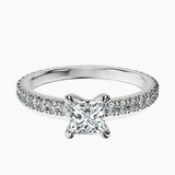 Platinum Claire Full Eternity Lab Diamond Ring front image