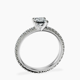 Platinum Claire Full Eternity Lab Diamond Ring side right image one