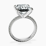 10kt White Gold Claire Full Eternity Lab Diamond Ring side right image one