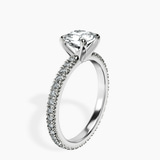 Platinum Claire Full Eternity Lab Diamond Ring standing product image one