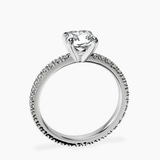Platinum Claire Full Eternity Lab Diamond Ring side right image one