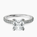 Platinum Claire Full Eternity Lab Diamond Ring front image