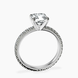 Platinum Claire Full Eternity Lab Diamond Ring side right image one