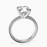 Platinum Claire Full Eternity Lab Diamond Ring side right image one