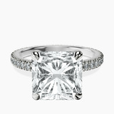 Platinum Claire Full Eternity Lab Diamond Ring front image