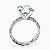 Platinum Claire Full Eternity Lab Diamond Ring side right image one