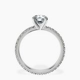 Platinum Claire Full Eternity Lab Diamond Ring side right image one