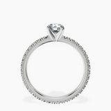Platinum Claire Full Eternity Lab Diamond Ring side right image one
