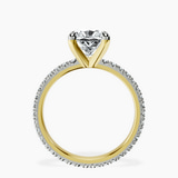 10kt Yellow Gold Claire Full Eternity Lab Diamond Ring side right image one