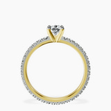 14kt Yellow Gold Claire Full Eternity Lab Diamond Ring side right image one