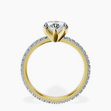 10kt Yellow Gold Claire Full Eternity Lab Diamond Ring side right image one