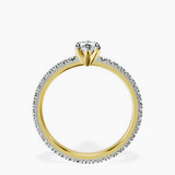 18kt Yellow Gold Claire Full Eternity Lab Diamond Ring side right image one