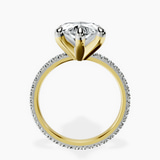 14kt Yellow Gold Claire Full Eternity Lab Diamond Ring side right image one