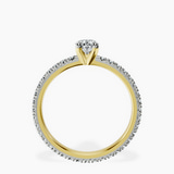 18kt Yellow Gold Claire Full Eternity Lab Diamond Ring side right image one