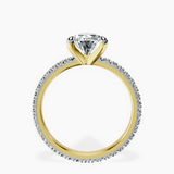 18kt Yellow Gold Claire Full Eternity Lab Diamond Ring side right image one