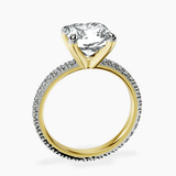 10kt Yellow Gold Claire Full Eternity Lab Diamond Ring side right image one