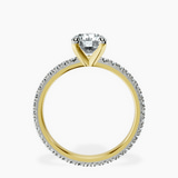 14kt Yellow Gold Claire Full Eternity Lab Diamond Ring side right image one
